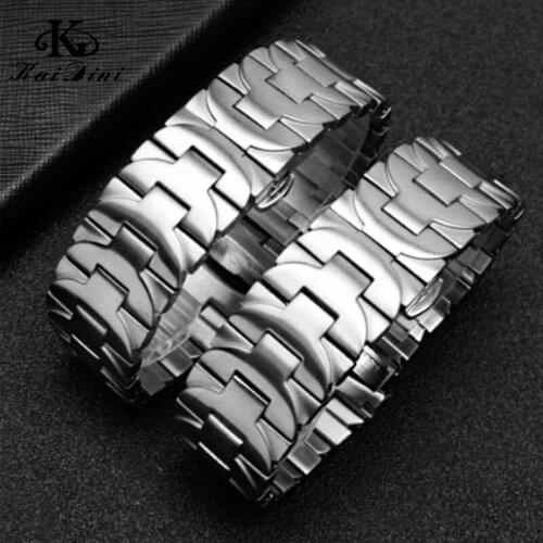 For GA111 stainless steel bracelet 24mm Stainless Watchband sets with arc mouth mechanical wristwatches Stainless Steel Watch