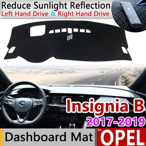 For Opel Insignia B 2017 2018 2019 Dashboard Cover Avoid Light Pad Instrument Platform Mat Carpet Accessories Vauxhall Holden