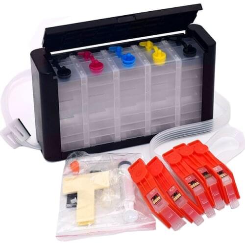 For HP Photosmart C5380 C6380 D5460 C309a printer Bulk Ink System 5 Color for HP 178