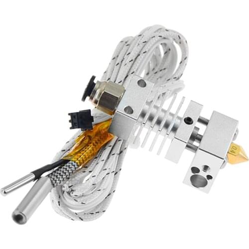 Hot end Extruder Kit Long Distance V6 Extrusion 12V/24V 50W J-head Heat Break Throat 1.75mm for Ender 3 CR10 CR-10S Printer