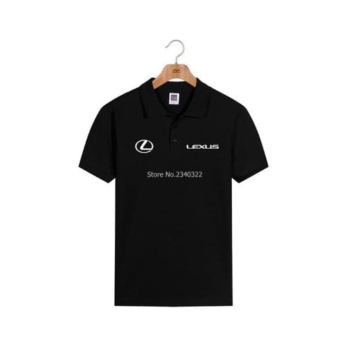 Summer custom cotton Lexus short-sleeved polo shirt mens summer cotton lapel uniforms polos shirts