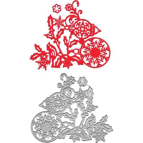 Christmas Decor Metal Cutting Dies Scrapbooking Embossing Folders for Card Making Paper Craft Stencil Hobby Punching Molds DIY