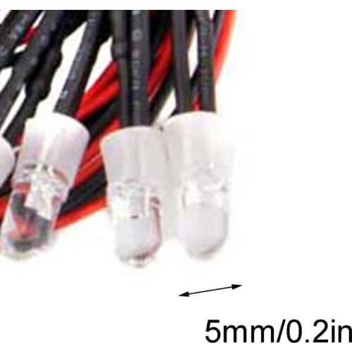 Model Car Upgrade Modified Parts LED Car Light 4/6 Lights 5mm Lamp Beads BX0D