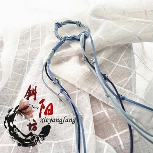 Hot Anime WORD OF HONOR Zhang Zhe Han Shan He Ling Zhou Zishu Xu Head Rope Headwear Hanfu Ancient Costume Accessories Hair Ring