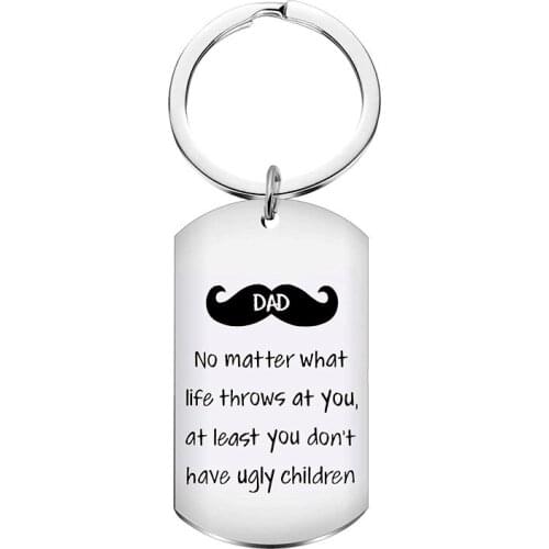Birthday Gift For Dad letter Keychain Small Love Gift Fathers Day Present Thanksgiving Day