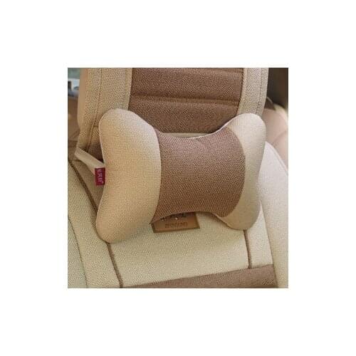 Car Seat Head Neck Rest car neck headrest quality linen breathable car headrest auto supplies 2pcs