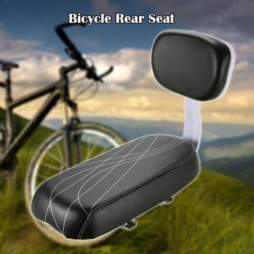 Electric Bike cushion Mountain Bike Bicycle Rear Seat Sponge Cushion With Backrest Seat Plate Seat Riding Equipment Accessories