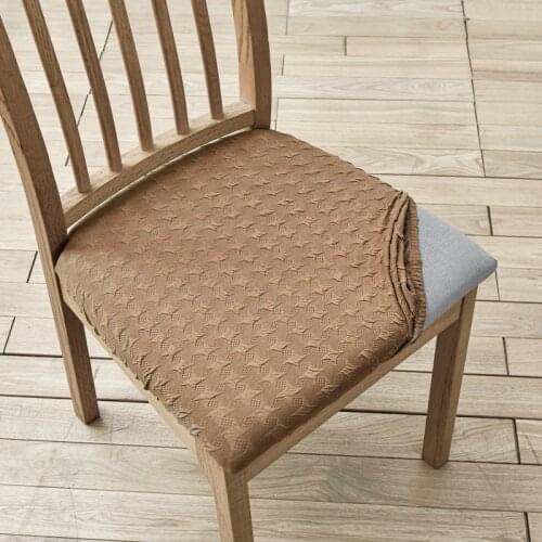 Room Upholstered Cushion Removable Dining Chair Seat Cover Stretch Chair Seat Cushion Slipcover for Dining Room Kitchen Chairs