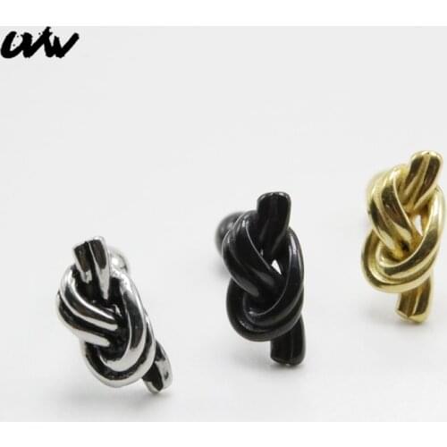 UVW225 2pc Boho Trendy 316L Bow-knot Ear Stud Cartilage Piercing Earrings for Women Men Pendientes Brincos Fashion Accessories