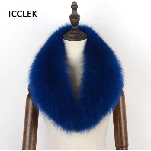 Women Real Fox Fur Collar Scarf Shawl Warmer Shrug For Winter Coat Ladies Winter Neck Warmer Soft Genuine Fur Scarves