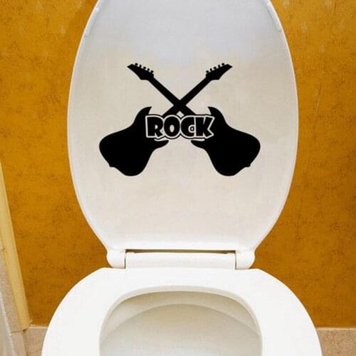 Music Rock Guitar Fashion Home Decor Wall Decals Toilet Stickers Vinyl 6WS0302