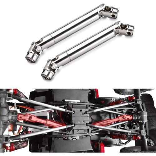 2PCS Stainless Steel Universal CVD Drive Shaft 90 to 115mm 110 to 155mm for 1/10 RC Crawler Car Axial SCX10 D90