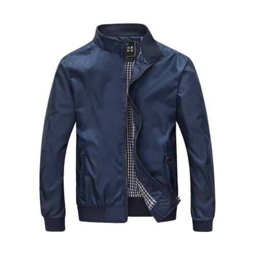 M-5XL Spring Summer Jacket Men Casual Thin Thick Windbreaker College Bomber Black Windcheater Homme Varsity Jacket Big Size