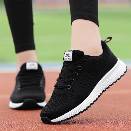 Sport Shoes Woman Height Increases White Sneakers Snicker Womens Sports Shoes For Gym Lace-Up Running Tennis Shockproof Tennis