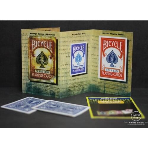 1set 3D Advertising Magic Tricks Card Deck Appearing Magia Magician Close Up Gimmick Props Mentalism Comedy Classic toy