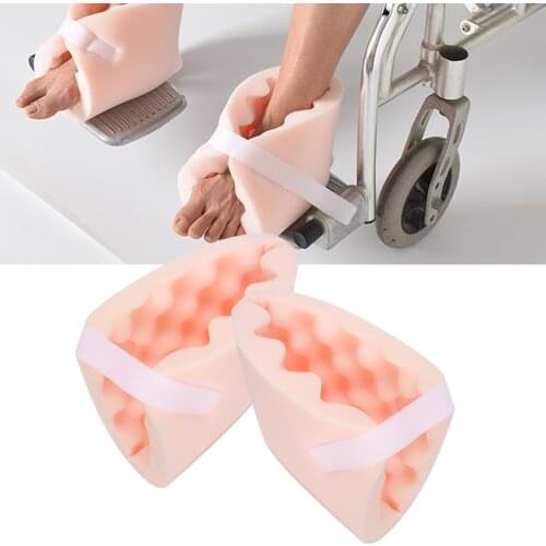 2Pcs Foot Ankle Support Anti-Decubitus Foot Ankle Warm Cover Elderly Bed Nursing Care Foot Heel Support Pain Relief HealthCare