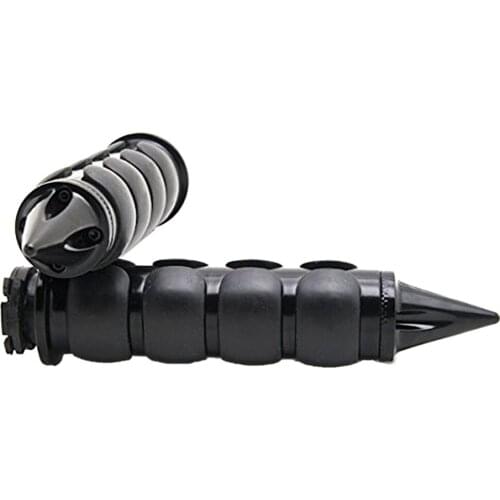 2 Pcs Universal Rubber Motorcycle Handle grips For Dirt Bike Pit Bike Motocross Hand Grips Handgrips 1" Hole Diameter Black