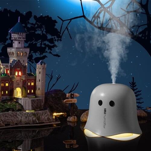 220ML Mini Air Humidifier Ultrasonic Aromatherapy USB Essential Oil Aroma Diffuser With LED Light Atomizer For Halloween Gift