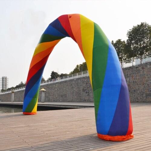39ft=12M inflatable Rainbow arch for Advertisement