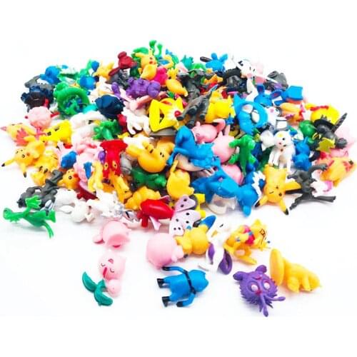 24pcs 144pcs pvc Japanese Pocket Monster figures pokeball pikachu charizard figurine figuras doll lot for kids party supply
