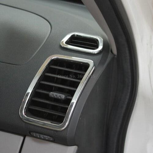 Car Accessories For Mitsubishi Pajero Montero Sport 2009-2011 2012 2013 2014 Interior Chrome Air Vent Outlet Cover Trim Frame