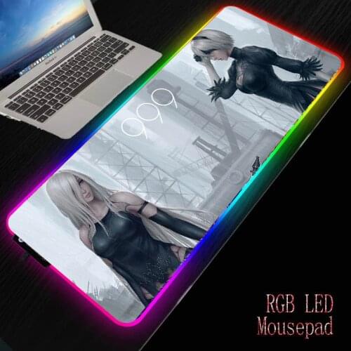 XGZ Nier Automata Anime Large Mouse Pad Gamer Mousepad Anti-slip Mause Pad Office Desk Mat Computer Mouse Mat Game Keyboard Pad