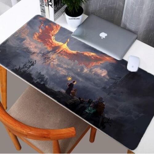 Large mouse pad anime RGB gaming accessories PC game player carpet pad keyboard mousepad LED glowing computer desk mat