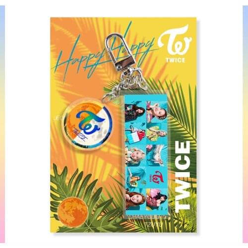 Kpop TWICE Acrylic keychain high quality photo PVC cute key chain Kpop twice key chain pendant rings for fans gift collection