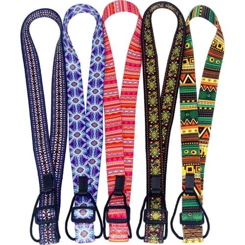 FLEOR Adjustable Ukulele Strap Hook Neck Strap Belt Polyester 2.5x95cm for Small Guitar Ukulele