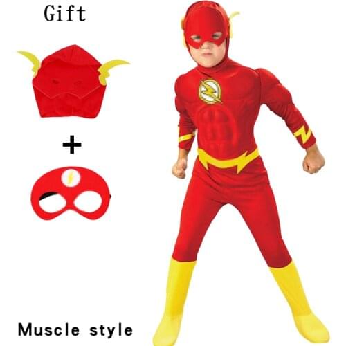 Halloween Muscle Anime Colors Kids Spiderboy Mask Super Costume Wolverines Heroes Carnival Christmas Cosplay Clothes S-XL Years