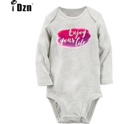 Be the good Fight The Good Fight Enjoy Your Life Newborn Baby Bodysuit Toddler Long Sleeve Onesies Jumpsuit Cotton Clothes