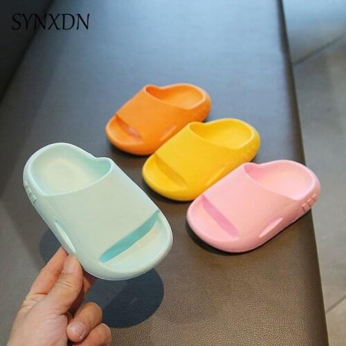 New Kids Slippers Childrens Indoor Bathroom Slipper Non-slip Soft Eva Kids Soft Slippers Girls Boys House Shoes
