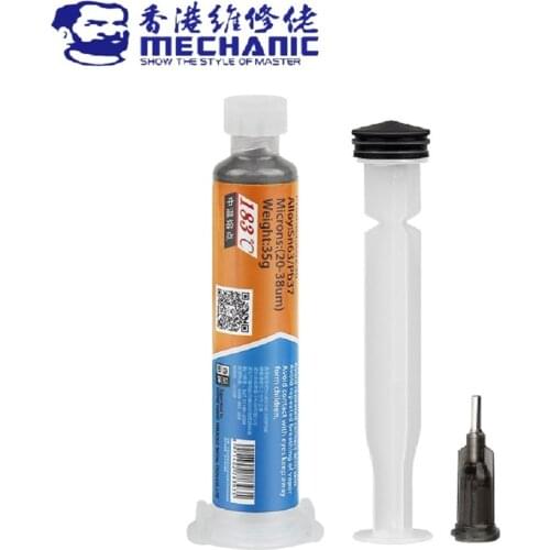 Mechanic XG-Z40 10CC Sn63/Pb37 Tin Solder Paste Syringe High Viscosity 183℃ Soldering Flux For Mobile Phone SMD PCB Chips Repair