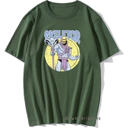 Funny Skeletor He-Man Of The Universe Men Tshirts Skeletor Cartoon 80s She-Ra Beast T Shirts