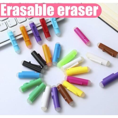 6Pcs/set Gel Erasable Pen Special Rubber Cute Creativity Letter Eraser Children Students Stationery Gifts School Office Supplies