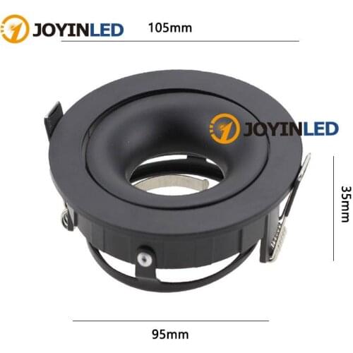 LED Spotlight Ceiling Frame Round Dia.50mm GU10 MR16 Fitting Holders LED Recessed Ceiling Spot Light Fixture Black White
