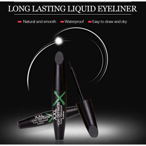 Hot Sale Exclusive Big Eye Waterproof Black Smooth Liquid Eyeliner Lasting Not Smduge Easy Drawing Sweatproof Eyes Comestic TSLM