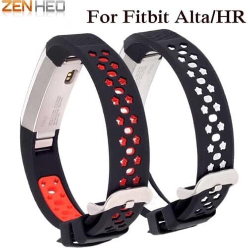 High Quality Soft Silicone Secure Adjustable Band for Fitbit Alta HR Band Wristband Strap Bracelet Watch Replacement Accessories