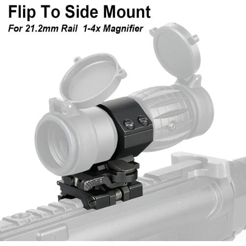 PPT Flip To Side Mount for 3x/4x Magnifier Quick Flip Scope Fit For 21.2mm picatinny weaver mount PP24-0003