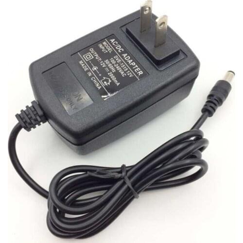 1PCS 12V2A AC 100V-240V Converter Adapter DC 12V 2A 2000mA Power Supply US Plug 5.5mm x 2.1-2.5mm for LED CCTV Free shipping