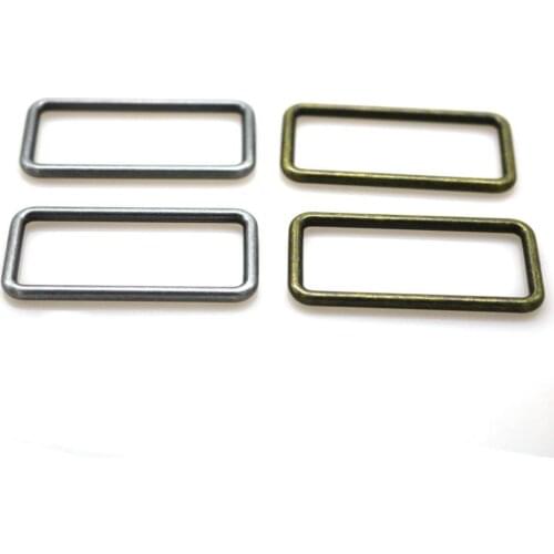 10pcs 38mm bronze/gun black Rectangle Metal Dee Ring D Webbing Belt Ribbon Buckle Strap A