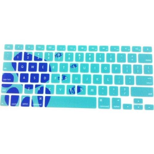 2015 Small stone Style US Silicone Keyboard Protector Cover Skin Protective film for MacBook Pro 13 15 17 Air Retina MEAFO