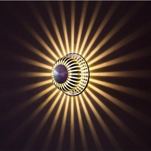 30pcs LED Rgb Wall Lamp Multicolor For Bedside Bedroom Lights Colorful Ac85-265v For KTV Background Wall Lighting Wandlamp