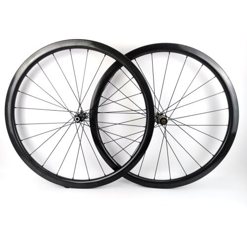 700C 35mm depth road disc bike carbon wheel 26mm width Clincher/tubular disc bicycle carbon wheelset with 3k twill glossy finish