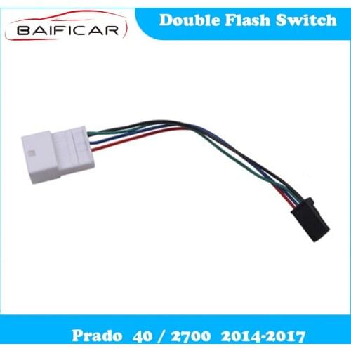 Baificar Brand New Genuine Double Flash Switch Navigation Switch Plug for Prado 40/2700 2014-2017