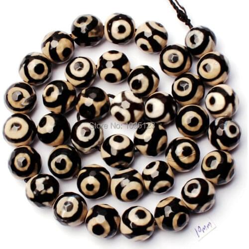 High Quality 10mm Pretty Natural Multicolor Agates Onyx Faceted Round Shape Loose Beads 15" Jewellery Making w1828