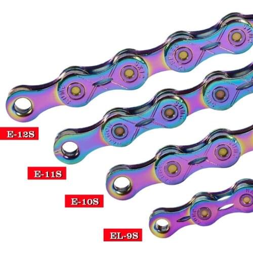 9 10 11 12 speed for M8000 M6000 M9100 M610 with missinglink Bicycle chain Rainbow mountain bike road bike shifting chain