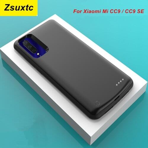 For Xiaomi Mi CC9 Battery Case Mi CC9 SE 6500 Mah Smart Phone Cover Power Bank For Xiaomi Mi CC9 SE Charger Case MiCC9