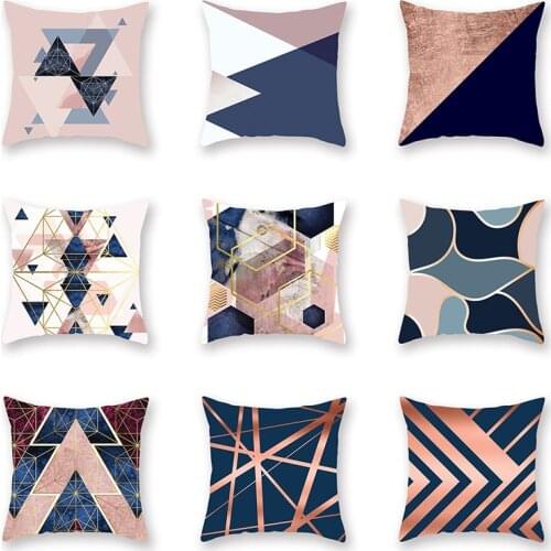 Simple Geometric Nordic Series Decorative Pillowcase Cushions for Sofa Polyester Pillowcover Decorative