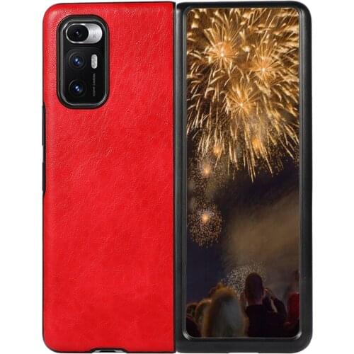 FLOVEME Business Leather Case For Xiaomi Mix Fold Luxury Mobile Phone Protector Cover For Xiaomi Mix Fold Genuine Leather Cases